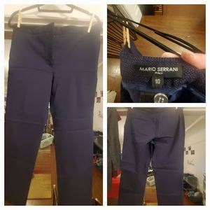 Mario Serrani, H&M navy, and black dress crop pants,hilary radley pants size L